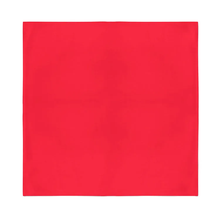 100 Pack Cotton Solid Bandanas - Fast FREE Shipping