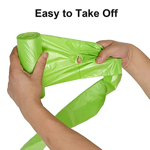 13-15 Gallon Trash Bags Biodegradable Trash Bags Compostable Garbage Bags Recycling Unscented Tall Kitchen Trash Bags for Kitchen, Yard, Lawn,Office(75 Counts, Green)