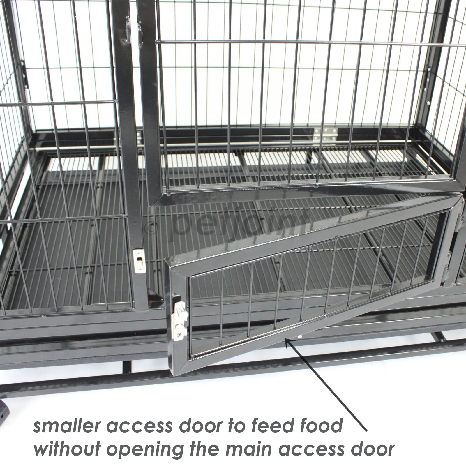 42" XL Heavy Duty Metal Pet Cage Crate Kennel Puppy Dog Cat Rabbit Pen