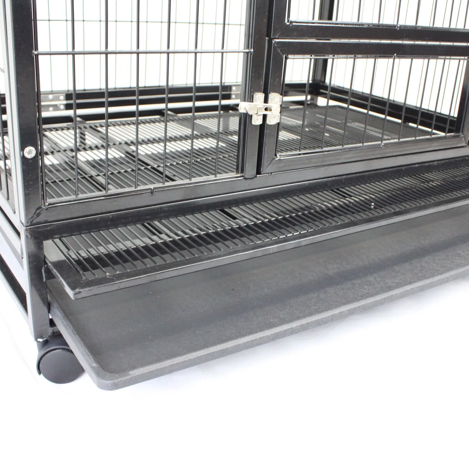 42" XL Heavy Duty Metal Pet Cage Crate Kennel Puppy Dog Cat Rabbit Pen