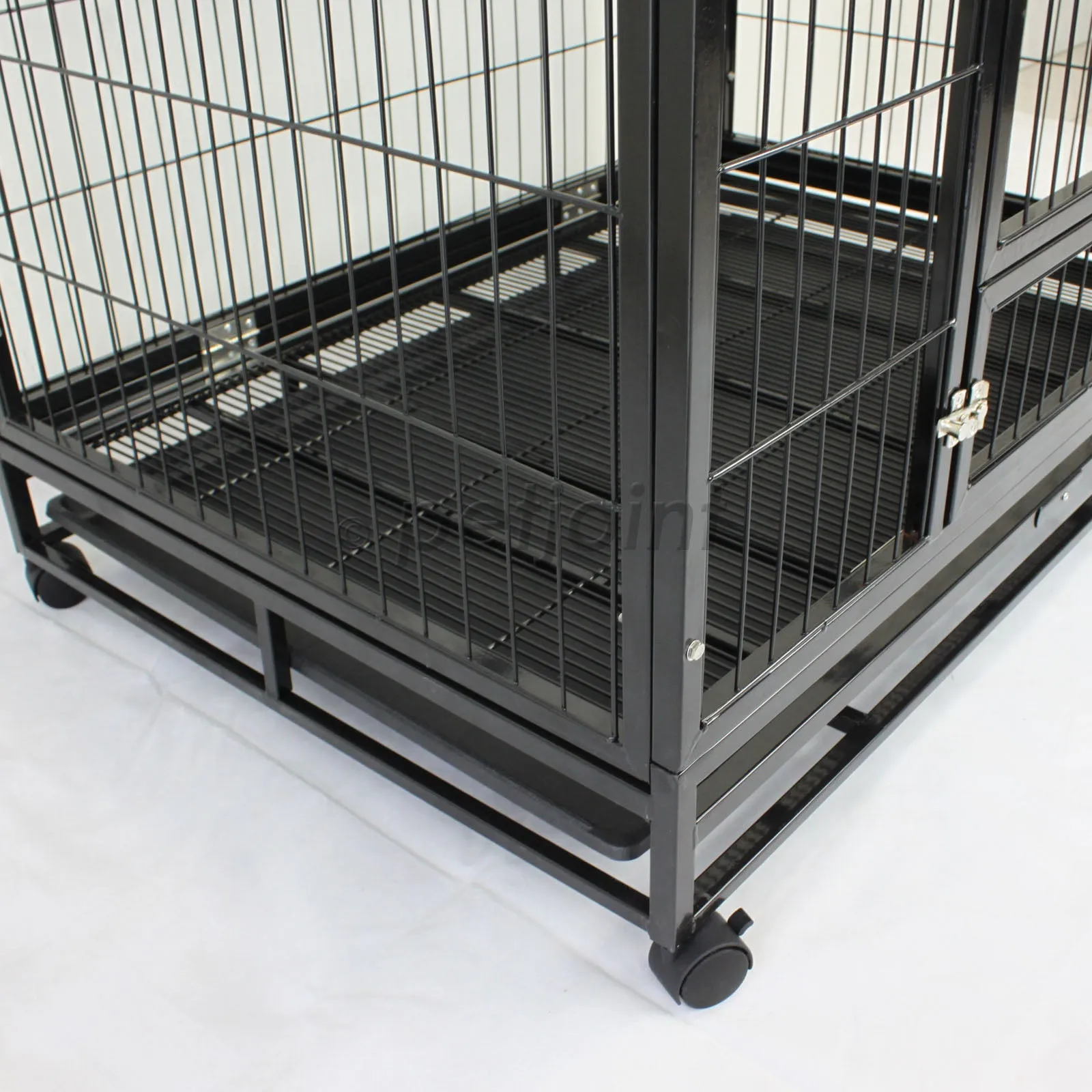 42" XL Heavy Duty Metal Pet Cage Crate Kennel Puppy Dog Cat Rabbit Pen