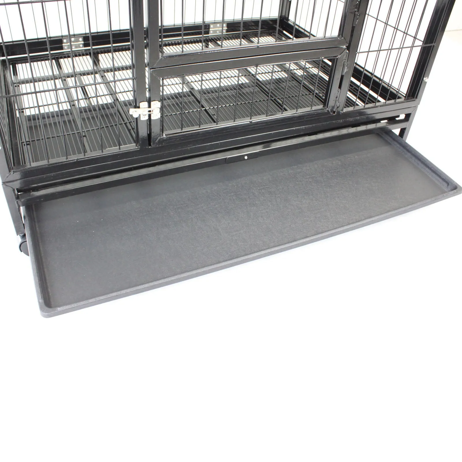 42" XL Heavy Duty Metal Pet Cage Crate Kennel Puppy Dog Cat Rabbit Pen