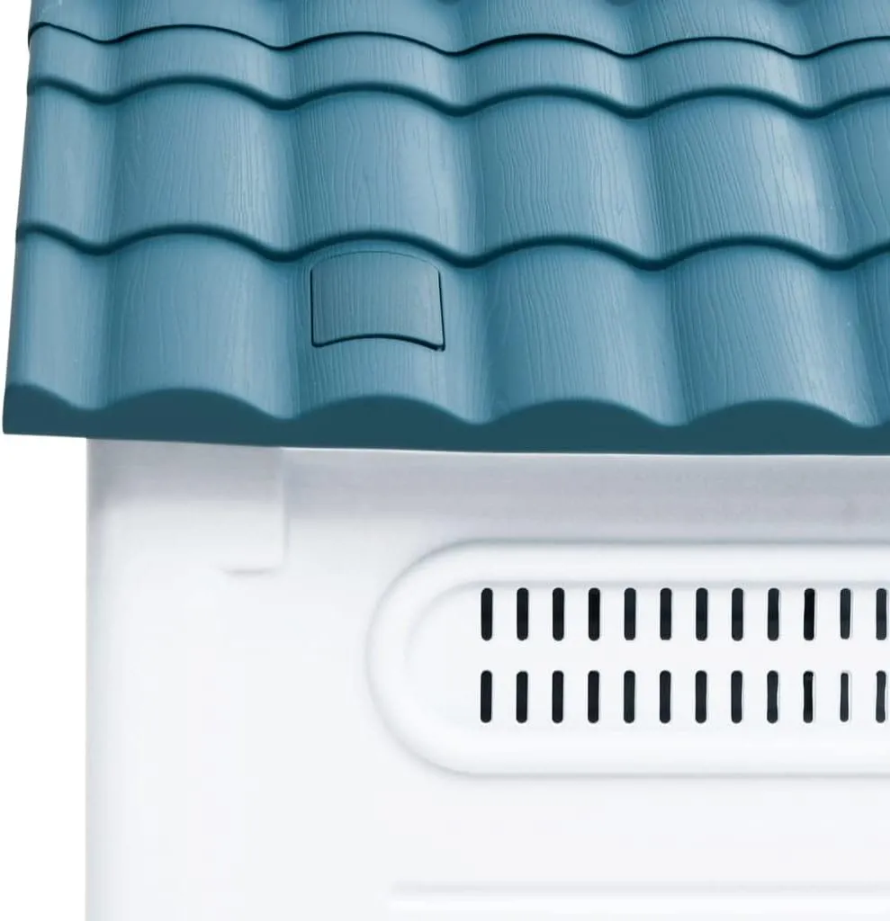 58 X 78 X 79Cm Polypropylene Outdoor Dog Kennel With Ventilate Window N606344 Blue