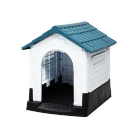 58 X 78 X 79Cm Polypropylene Outdoor Dog Kennel With Ventilate Window N606344 Blue