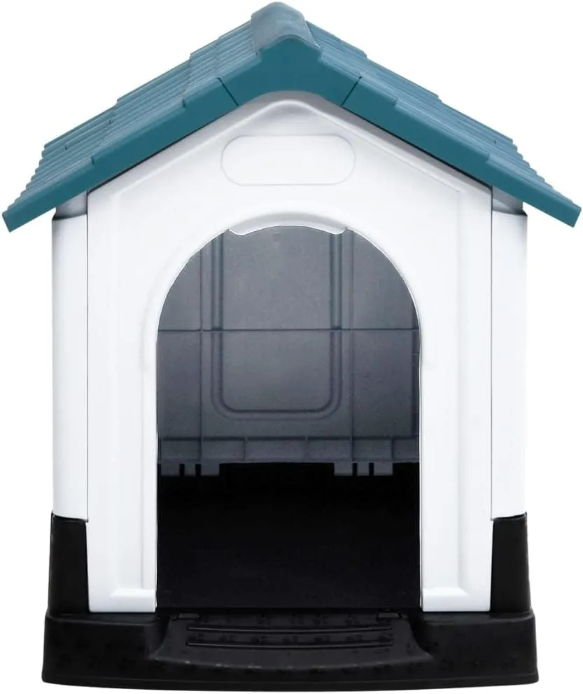 58 X 78 X 79Cm Polypropylene Outdoor Dog Kennel With Ventilate Window N606344 Blue