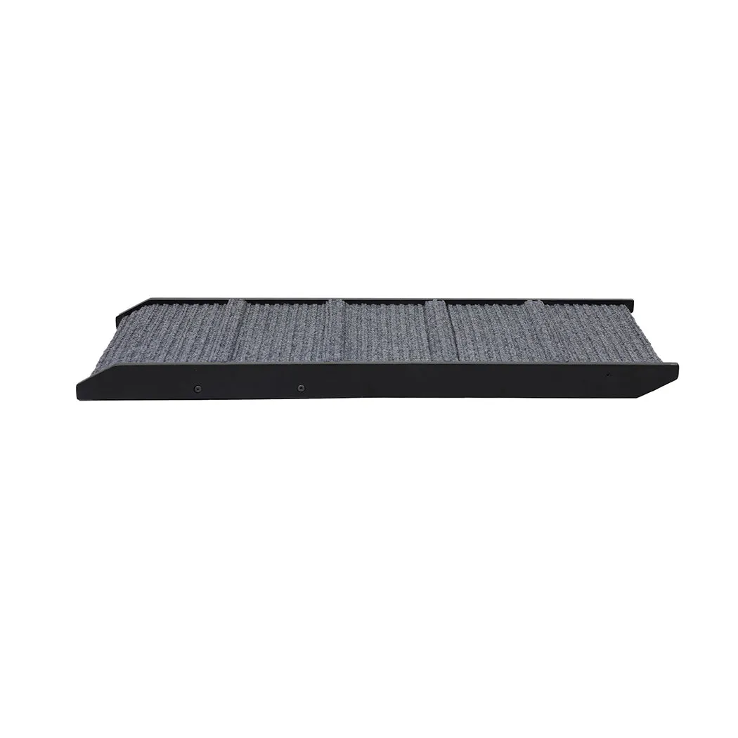 Adjustable Dog Ramp Height Stair For Bed Sofa Cat Dogs Folding Portable - Black