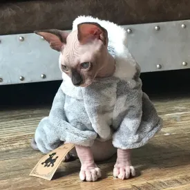 Autumn Winter Warm Pet Cat Costume | Soft Fleece Dog & Cat Clothes Pullover | Kedi Katten Mastomas Clothing
