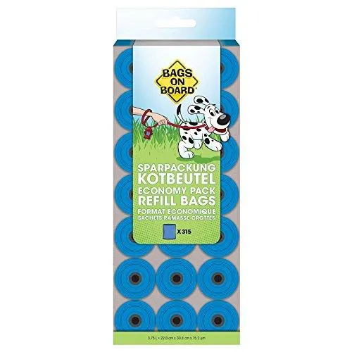 Bags On Board Blue Refill Poo Bags