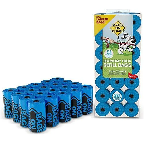 Bags On Board Blue Refill Poo Bags