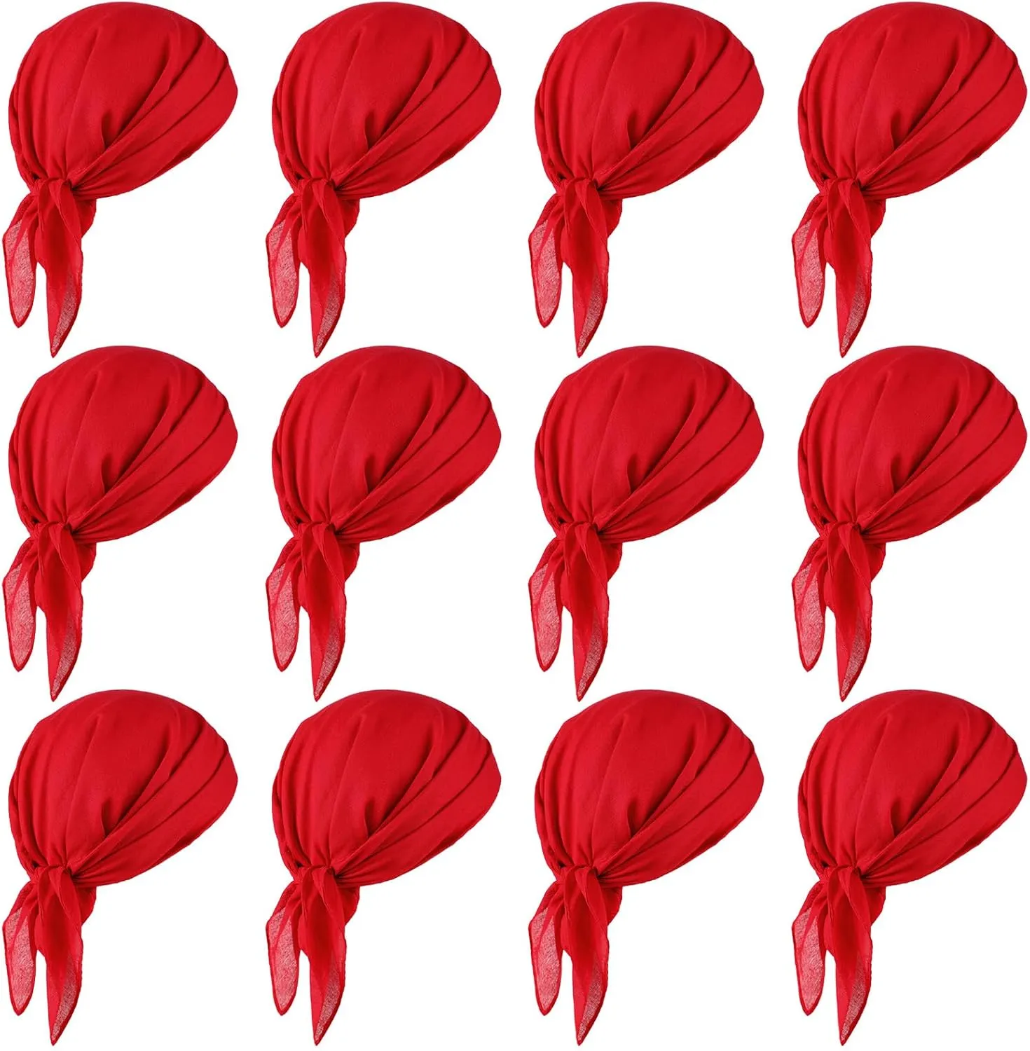 Bencailor 12 Pcs Halloween Pirate Bandana -handkerchiefs Bandana Headband, Pirate Theme Party Halloween Party Favor Supplies