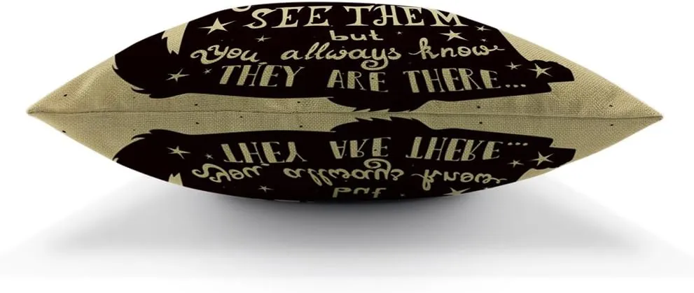 Best Friend Quote Pillow Cases Black Dog and Cat Inside Quote Friends are Like Stars Throw Pillow Covers 18" x 18" Inch Cotton Linen Cushion Cover for Men Women Black White
