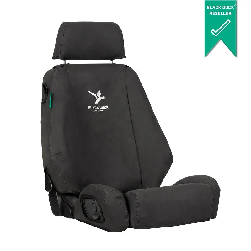 Black Duck Canvas Black Seat Covers Komatsu Graders