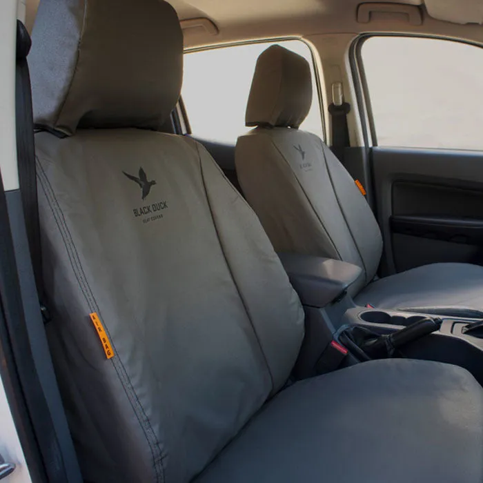 Black Duck Canvas Seat Covers Yanmar Mini Excavators Grey