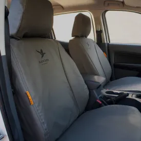 Black Duck Canvas Seat Covers Yanmar Mini Excavators Grey