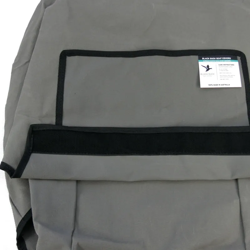 Black Duck Canvas Seat Covers Yanmar Mini Excavators Grey