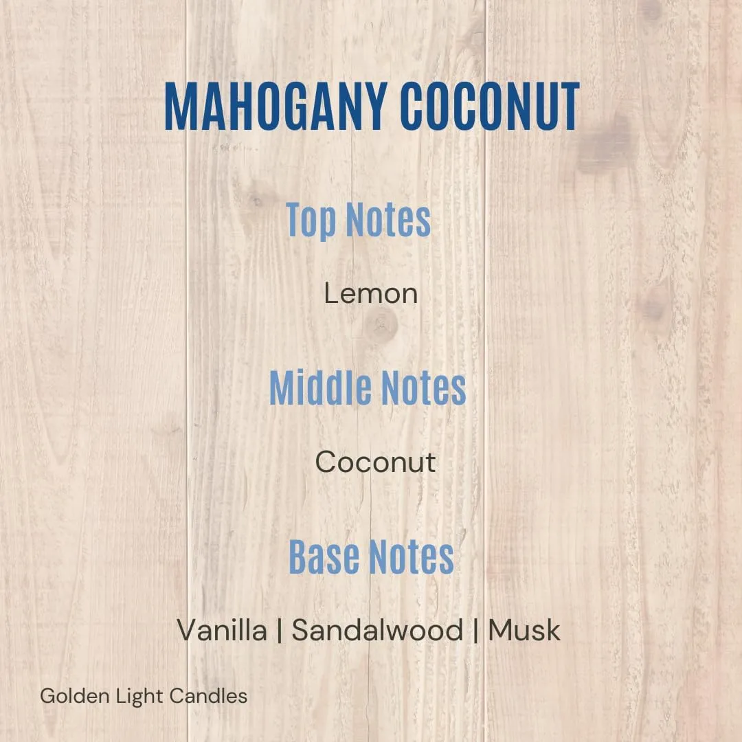 Car Air Freshener Hanging, Long Lasting Essential Oil Diffuser Mahogany Coconut Scent, Car Air Freshener For Women, Made in USA