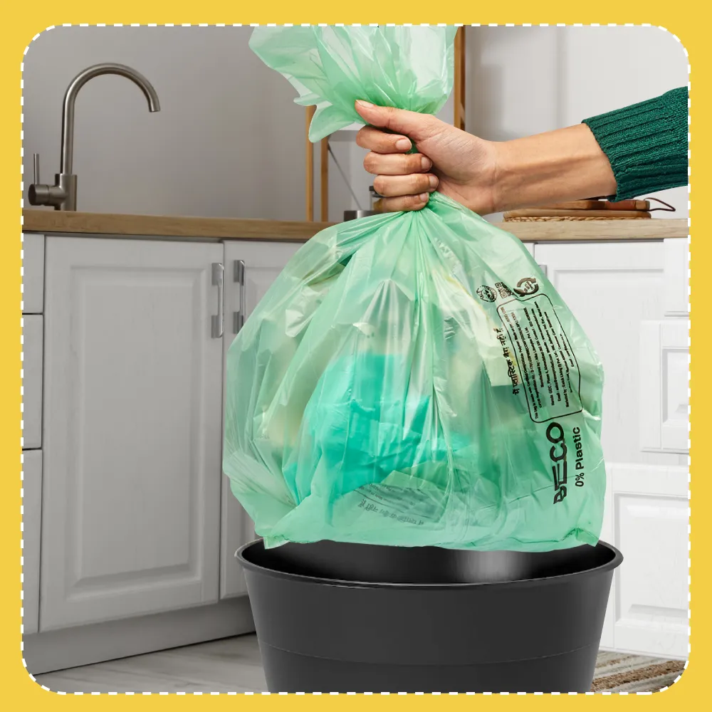 Compostable Garbage Bags - Medium - 15 bags/roll | Pack of 4