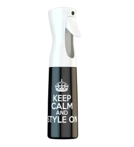 Continuous Spray Bottle Keep Calm Black