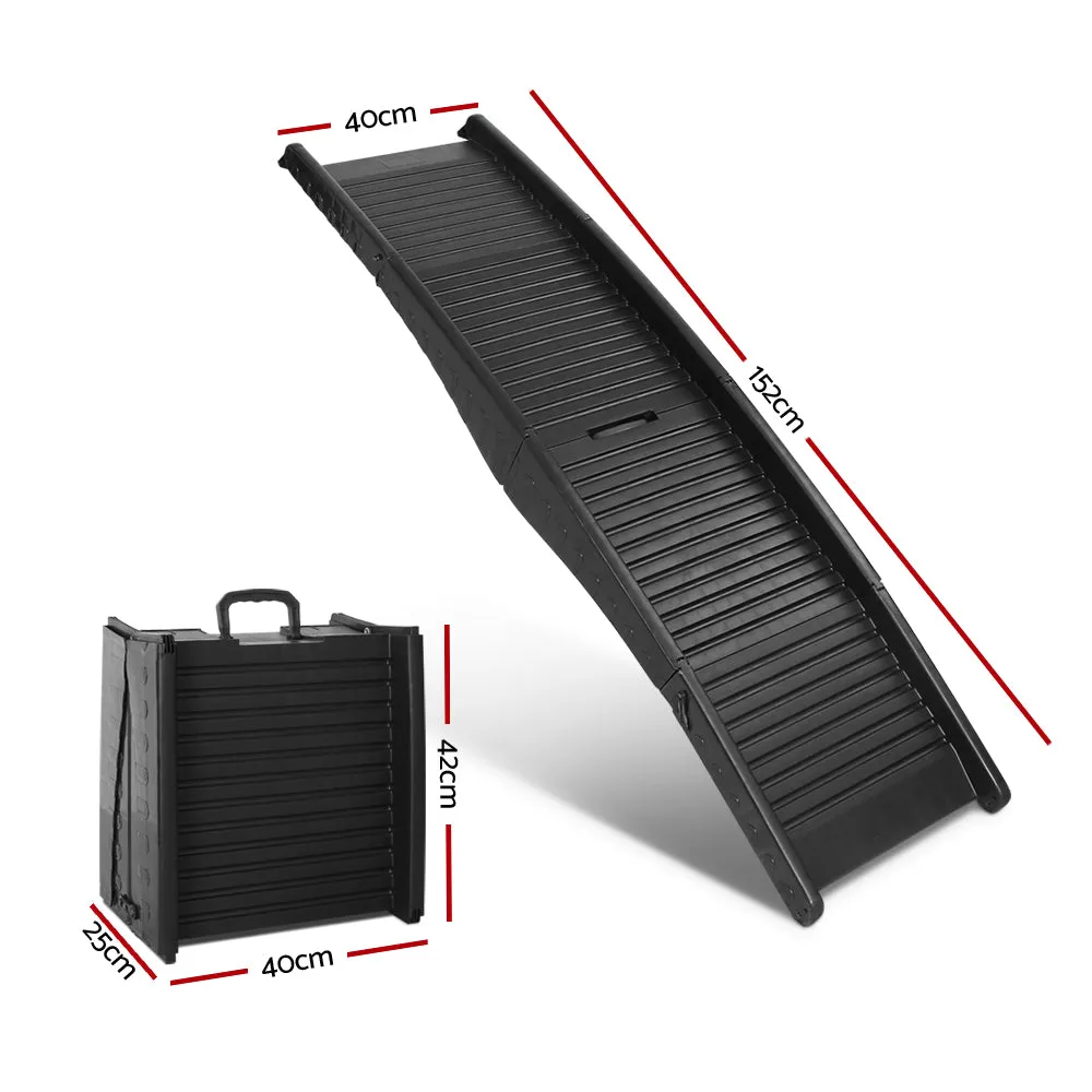 Dog Ramp Dog Steps Pet Car SUV Travel Stair Foldable Portable Ladder Plastic