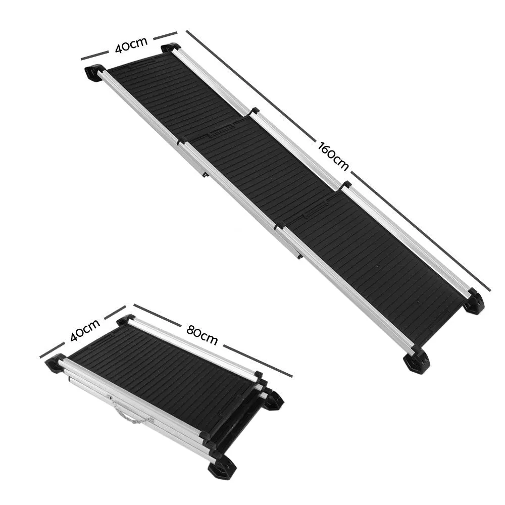 Dog Ramp Dog Steps Pet Car Travel Step Stair Foldable Portable Ladder Aluminium