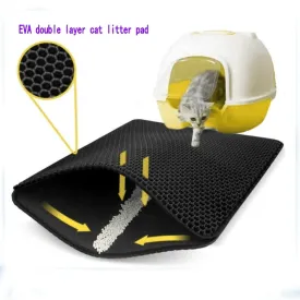 Double Layer Non-Slip Waterproof Cat Litter Mat