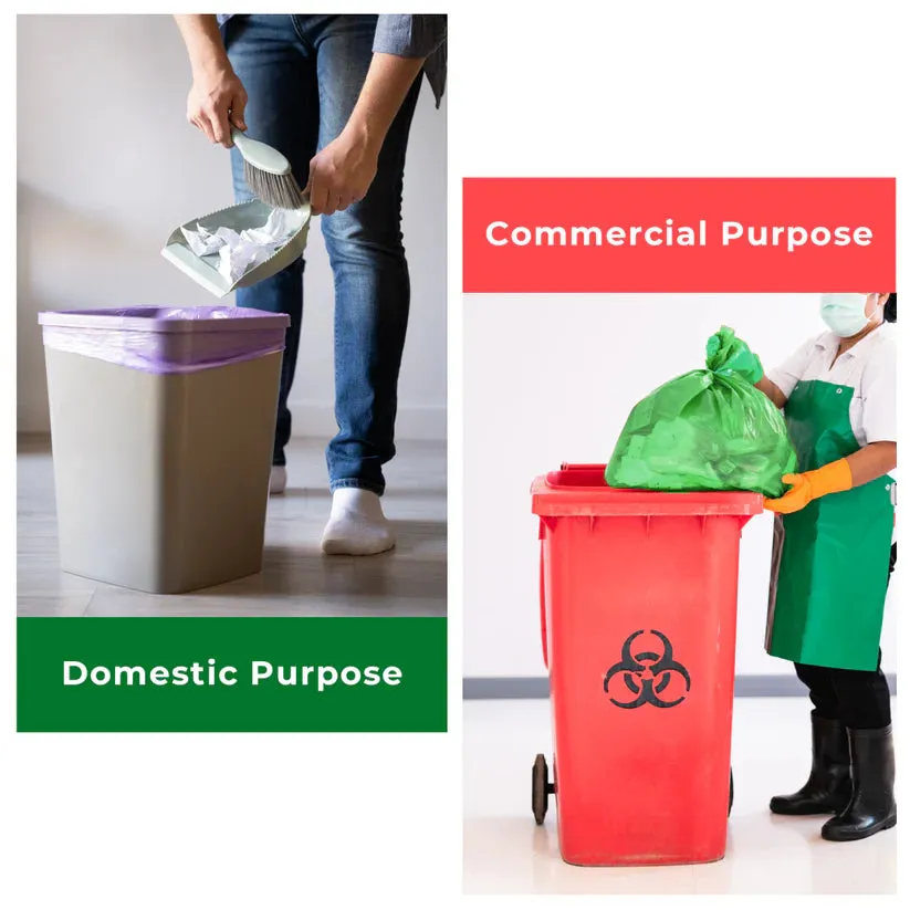 Ecobharat Bio Degradable and Compostable Bags | 22x35 (14 pieces) | Black