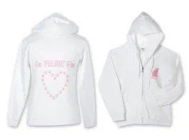 Feline Fine Zip Hoodie