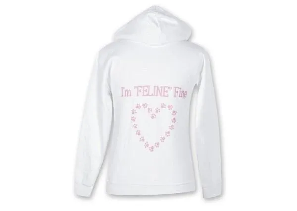 Feline Fine Zip Hoodie