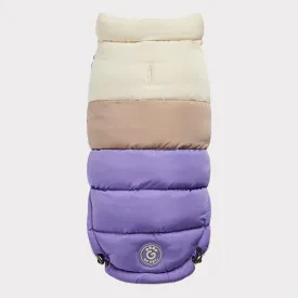 GF Pet Color Block Puffer - Purple for Dogs
