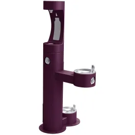 Halsey Taylor 4420BF1UDBPUR Outdoor Bottle Filling Station Bi-Level with Pet Station Purple