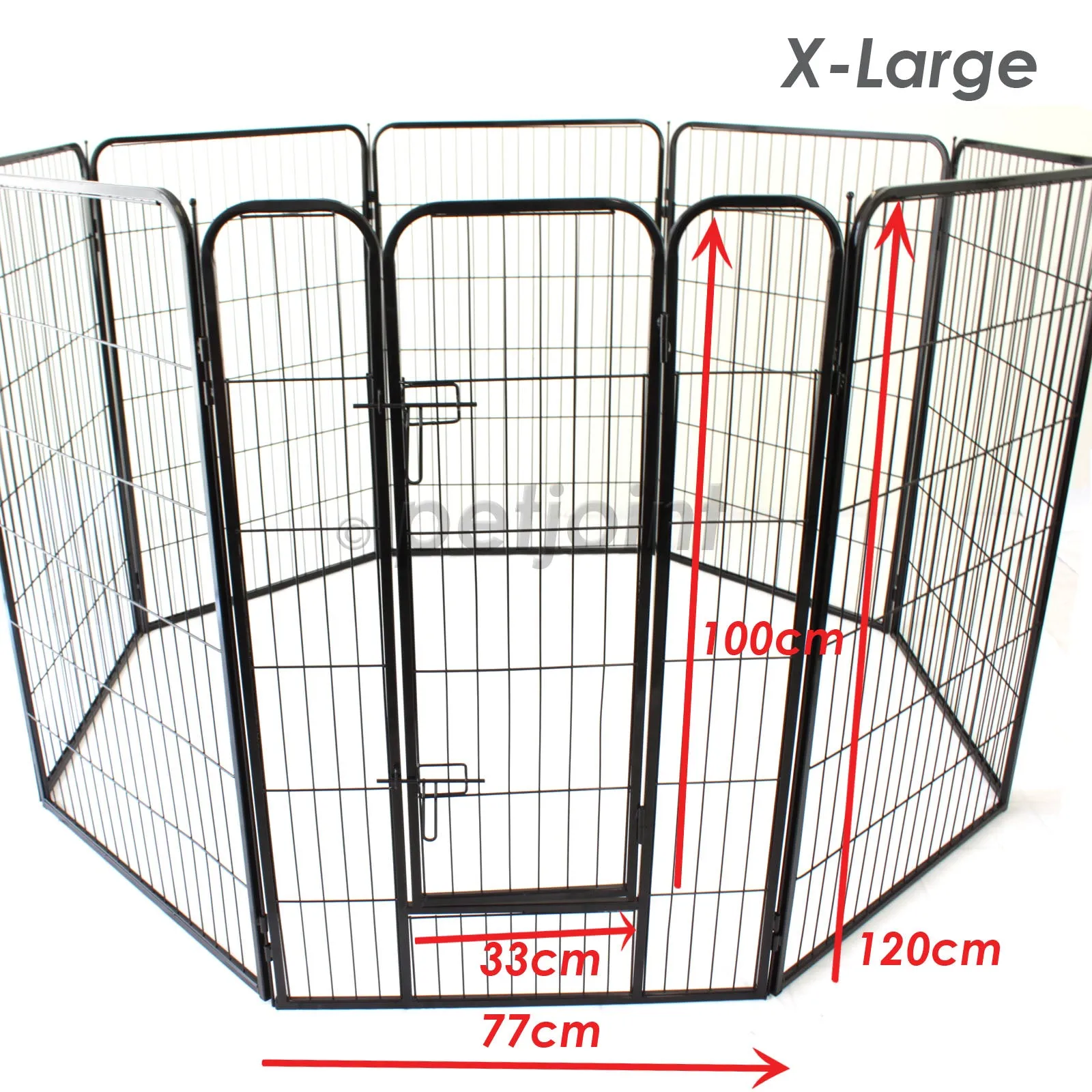 Heavyduty Pet PlayPen Plus Grey PVC Floor Mat 1.6m x 1.6m