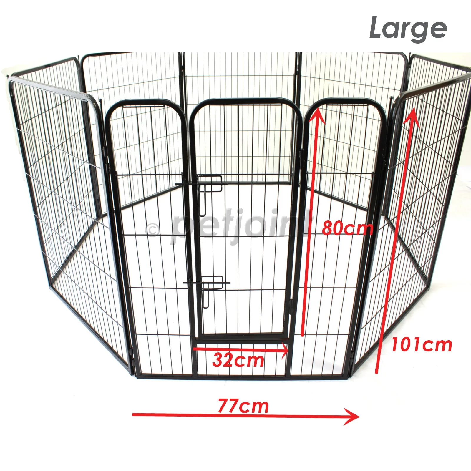 Heavyduty Pet PlayPen Plus Grey PVC Floor Mat 1.6m x 1.6m