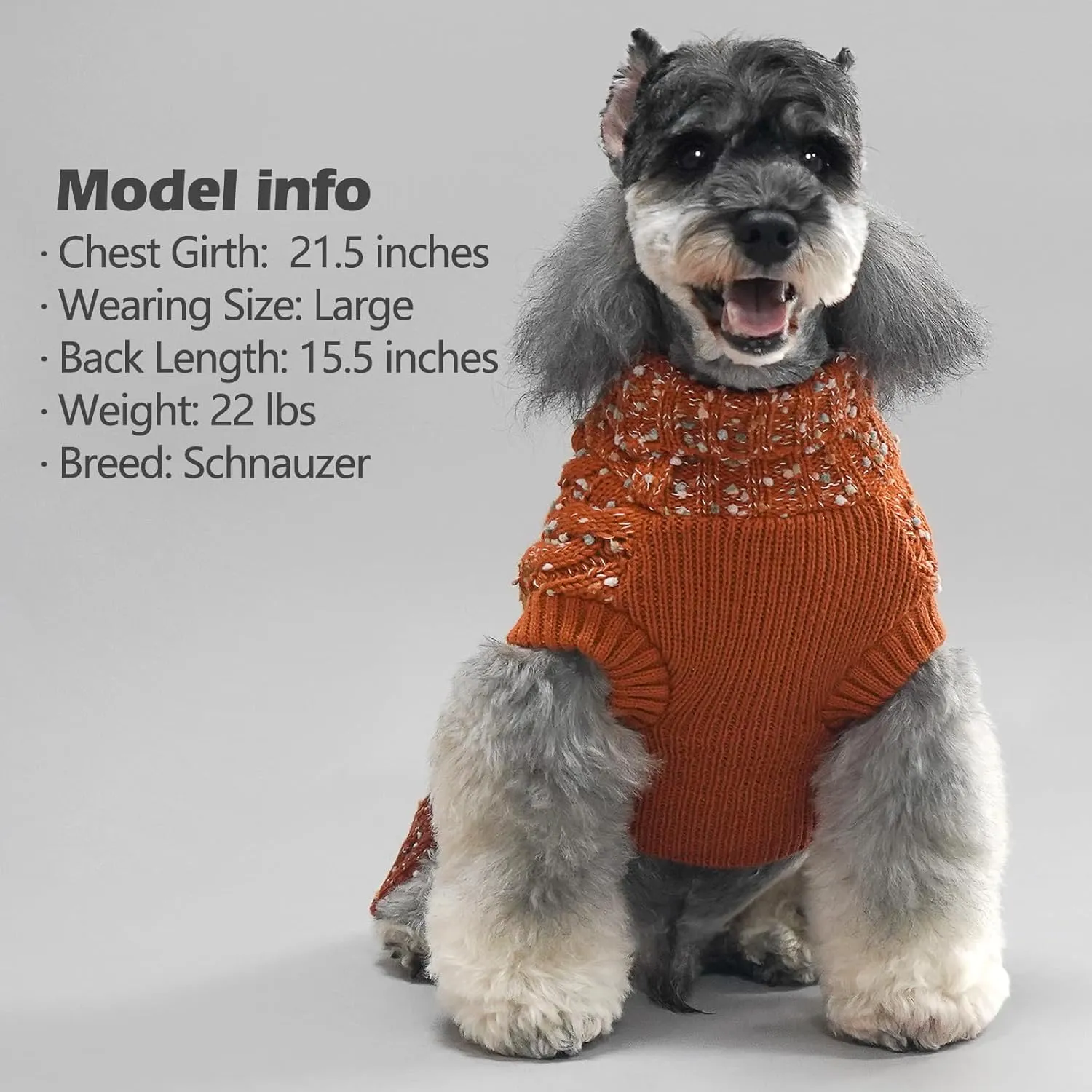 KYEESE Dog Sweater Color Block Dog Sweaters for Medium Dogs Boy with Fuzzy Thread Knitted Turtleneck Medium Dog Sweater Knitwear Dog Sweater for Medium Dogs Fall Winter Dog Clothes, Brown, XL