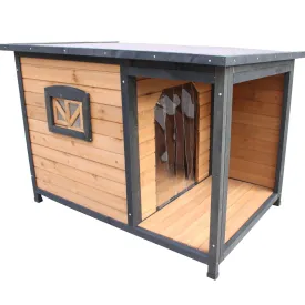 Large Pet Kennel With Balcony Veranda For Medium Dog Breeds