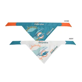 Little Earth NFL Miami Dolphins Home & Away Dog Bandana Set