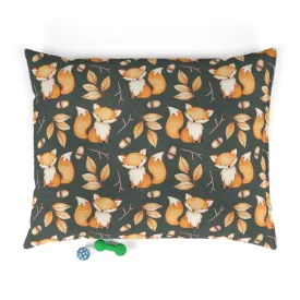 Luxury Pet Bed, feather soft fleece, Cute Fox