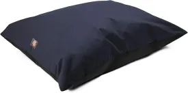 Majestic Pet Rectangle Large Dog Bed Washable  Non Slip Comfy Pet Bed  Dog Crate Bed Super Value Pillow Dog Bed  Dog Kennel Bed for Sleeping - Dog Bed Large Breed 46 x 35 Inch  Velvet Navy