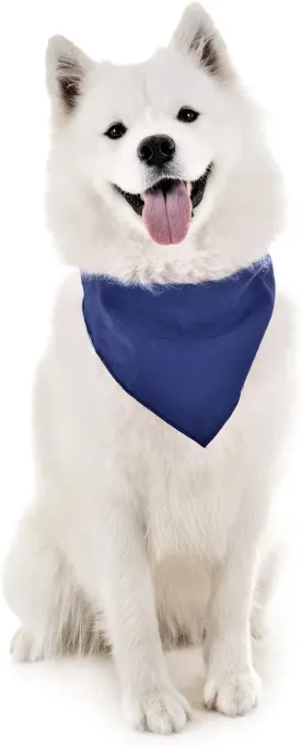 Mechaly Dog Plain Bandanas - 2 Pack - Scarf Triangle Bibs for Small, Medium and