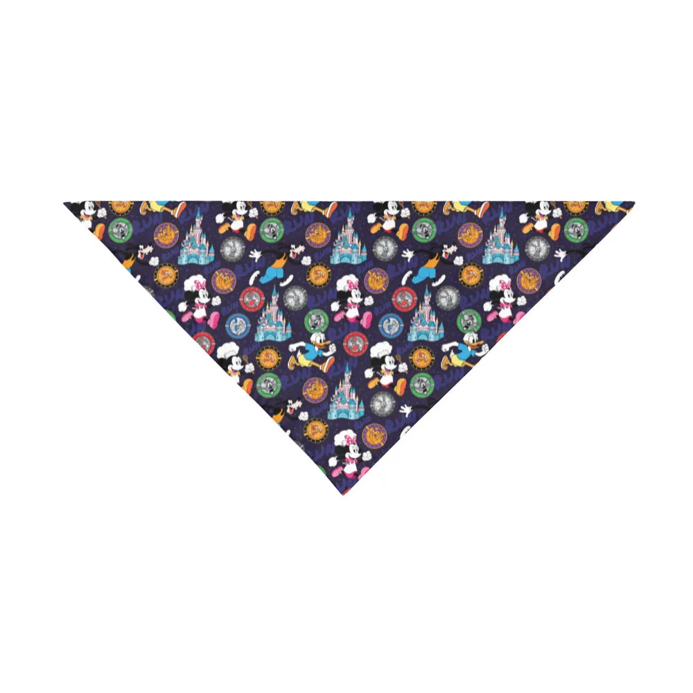 Mickey Wine And Dine Race Pet Dog Bandana