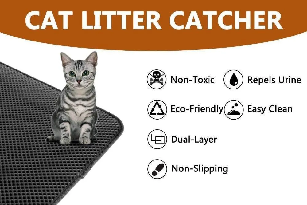 New Double Layer Larger Size Cat Litter Mat
