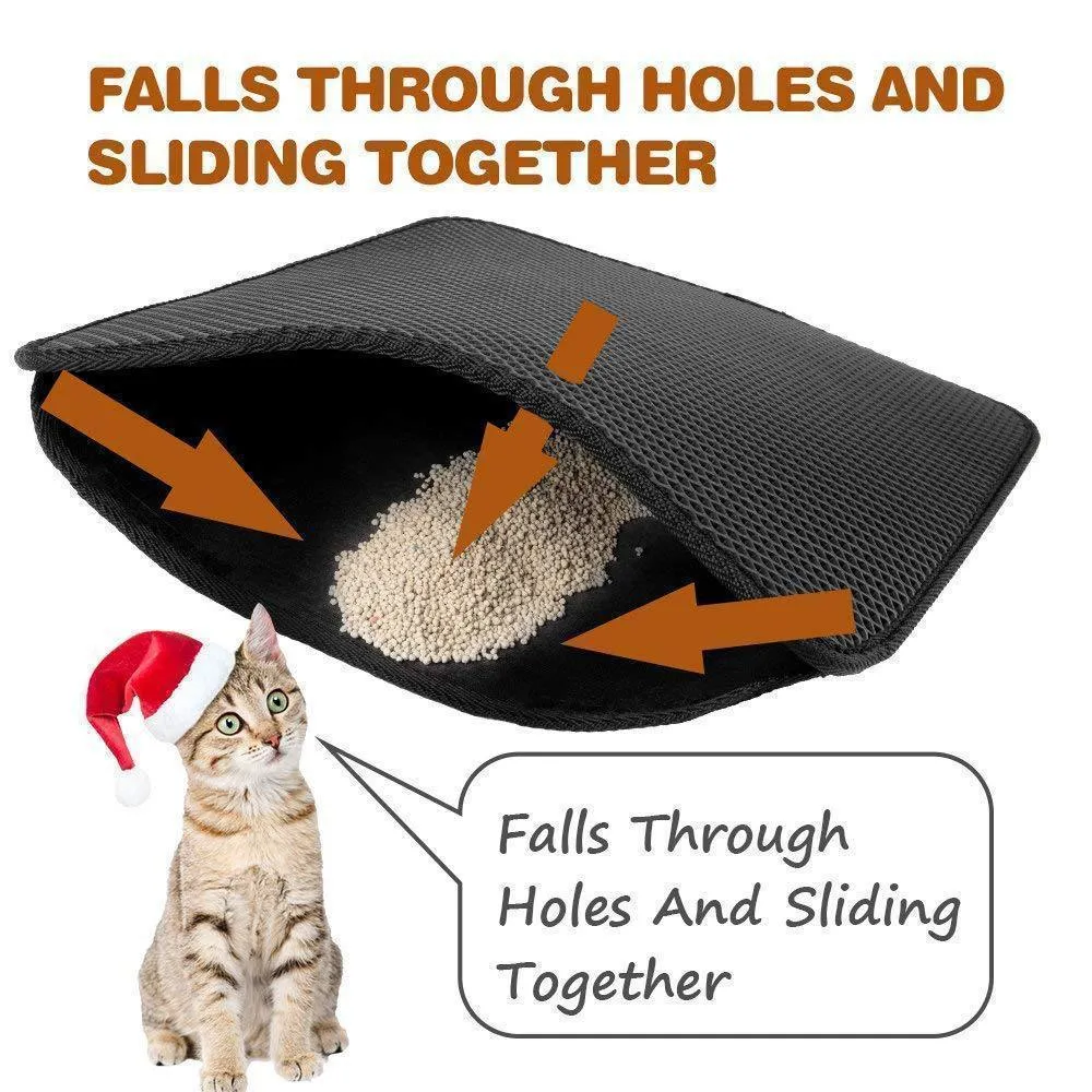 New Double Layer Larger Size Cat Litter Mat