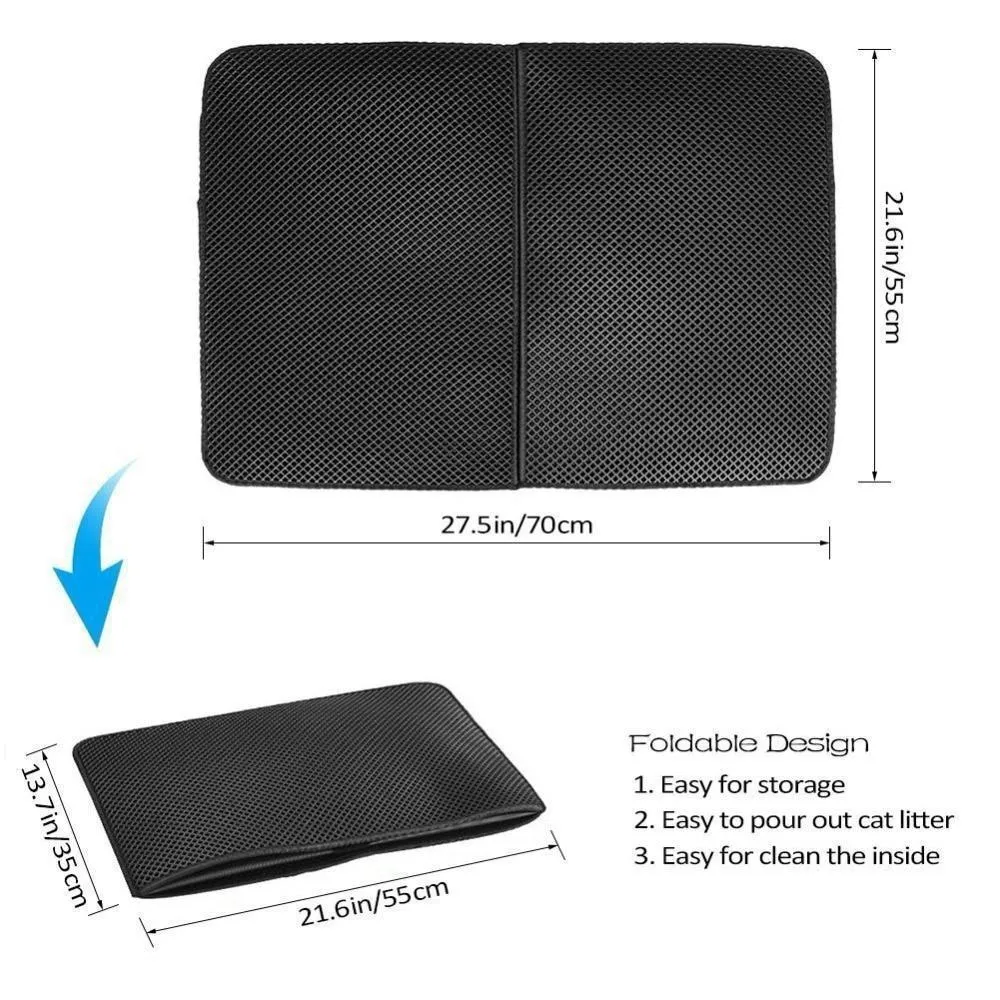 New Double Layer Larger Size Cat Litter Mat