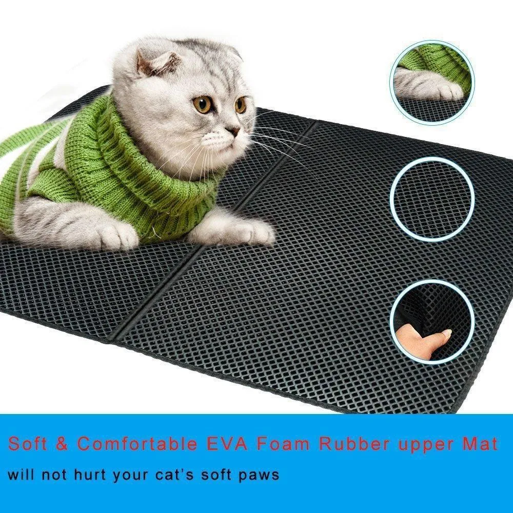 New Double Layer Larger Size Cat Litter Mat