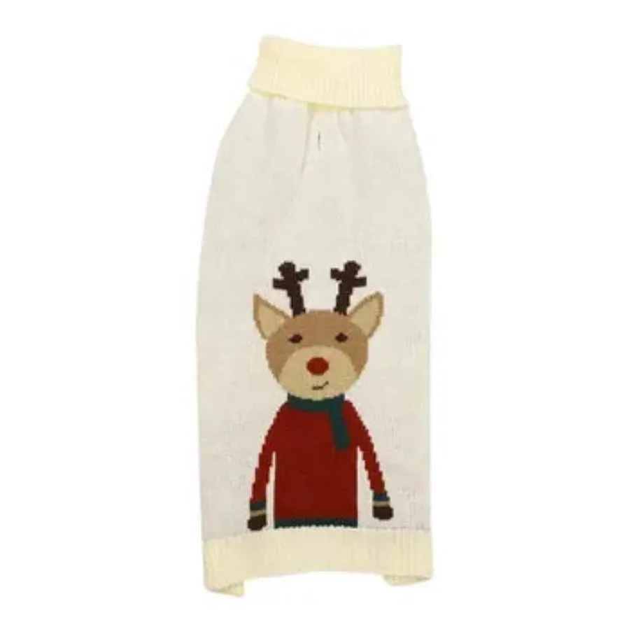 Pet Brands Knitted Reindeer Jumper
