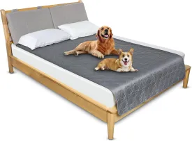 Pet Couch Cover, Waterproof Anti-slip Couch Covers for Dogs, Leak-proof Couchs Protector for Dogs, Double-sided Available Furniture Covers for Pets Dogs Cat Home Travel Car Picnic Use (Grey, 52x82in)