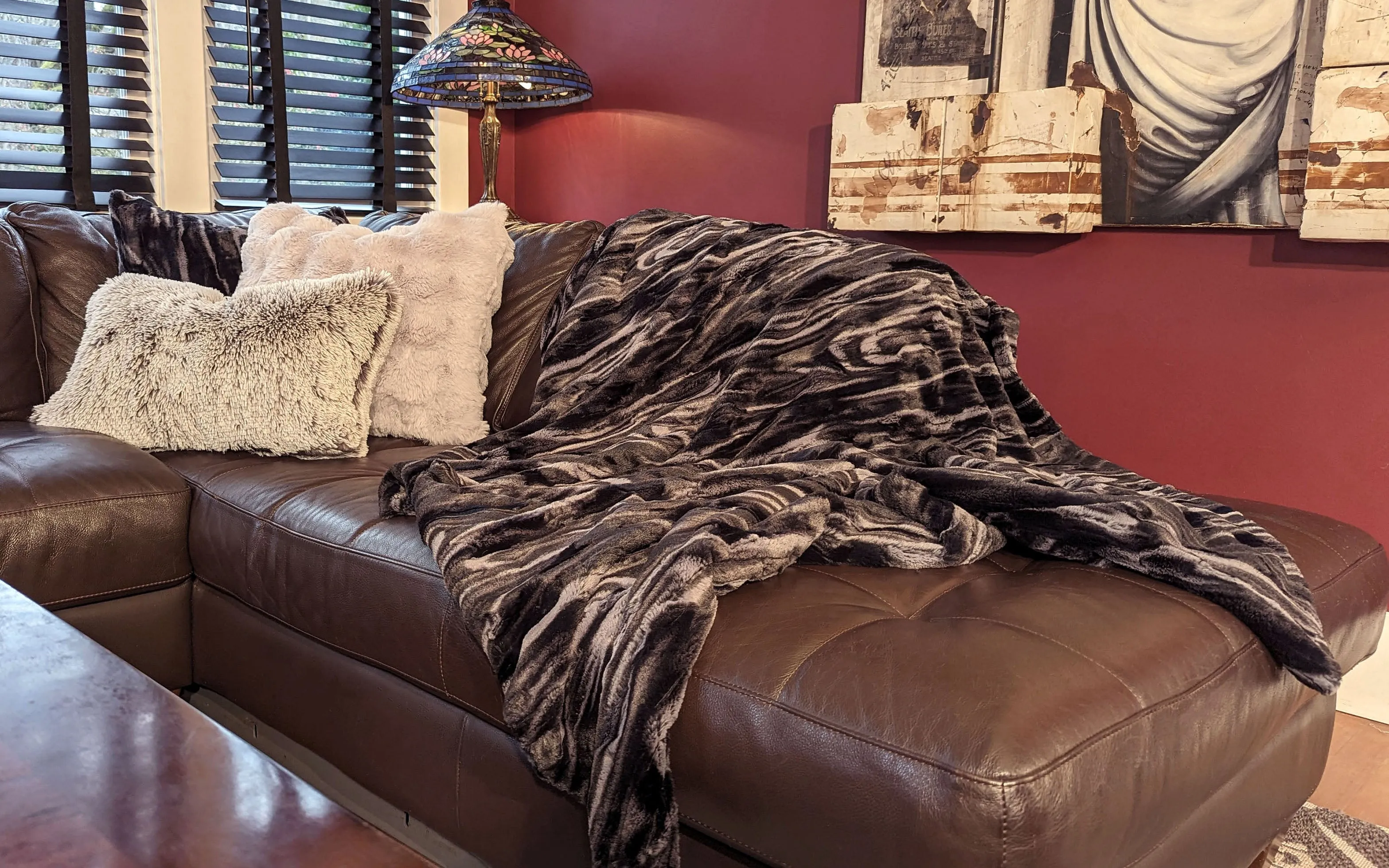 Pet / Dog Blanket - Marble Dune Luxury Faux Furs