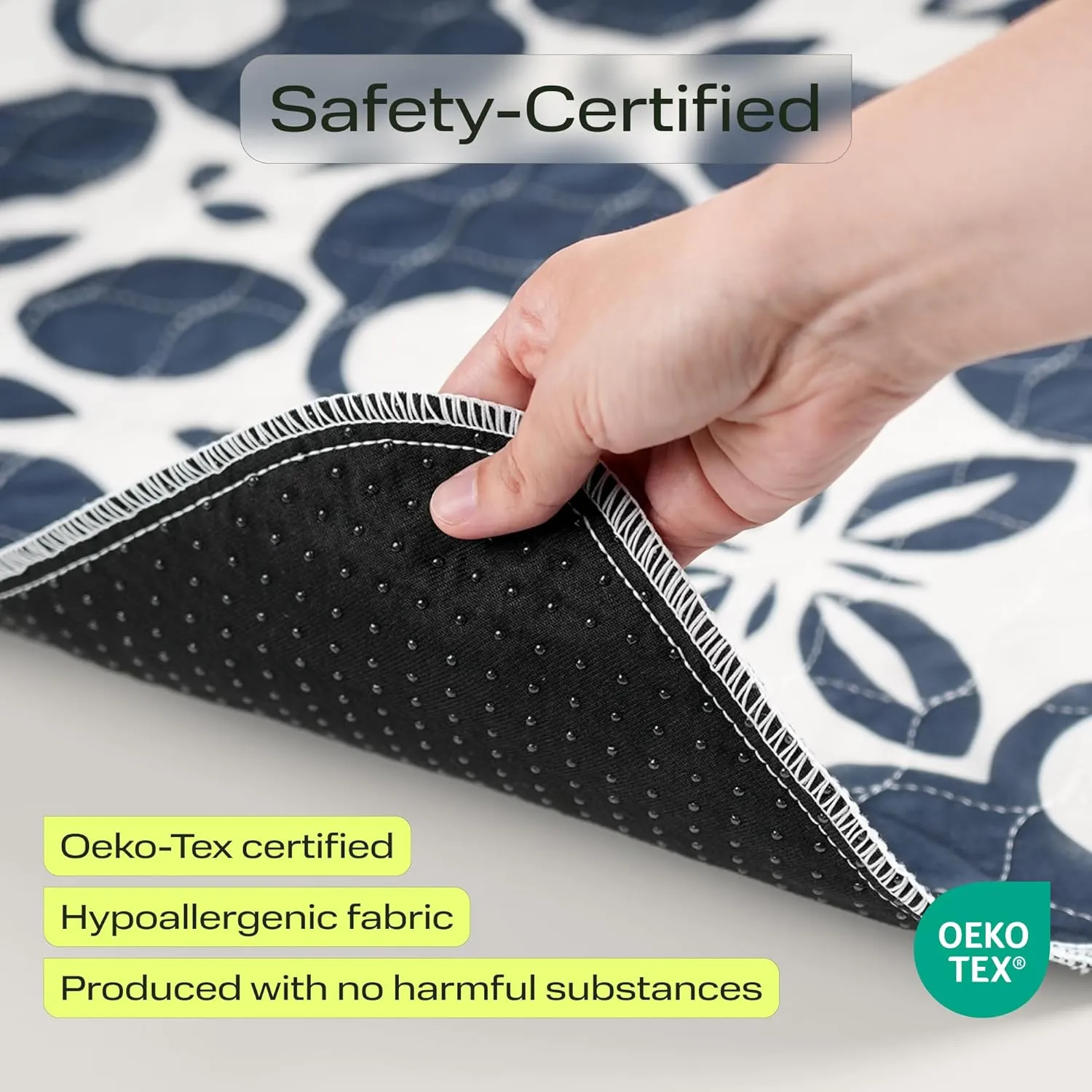 PetSpy Washable Pee Pads for Dogs 2-pack (18x41) - Waterproof Reusable Puppy Pads No-slip Surface - Stylish Dog Potty Training Pads Protect Against Leakage Small Medium Large Dogs, Oriental