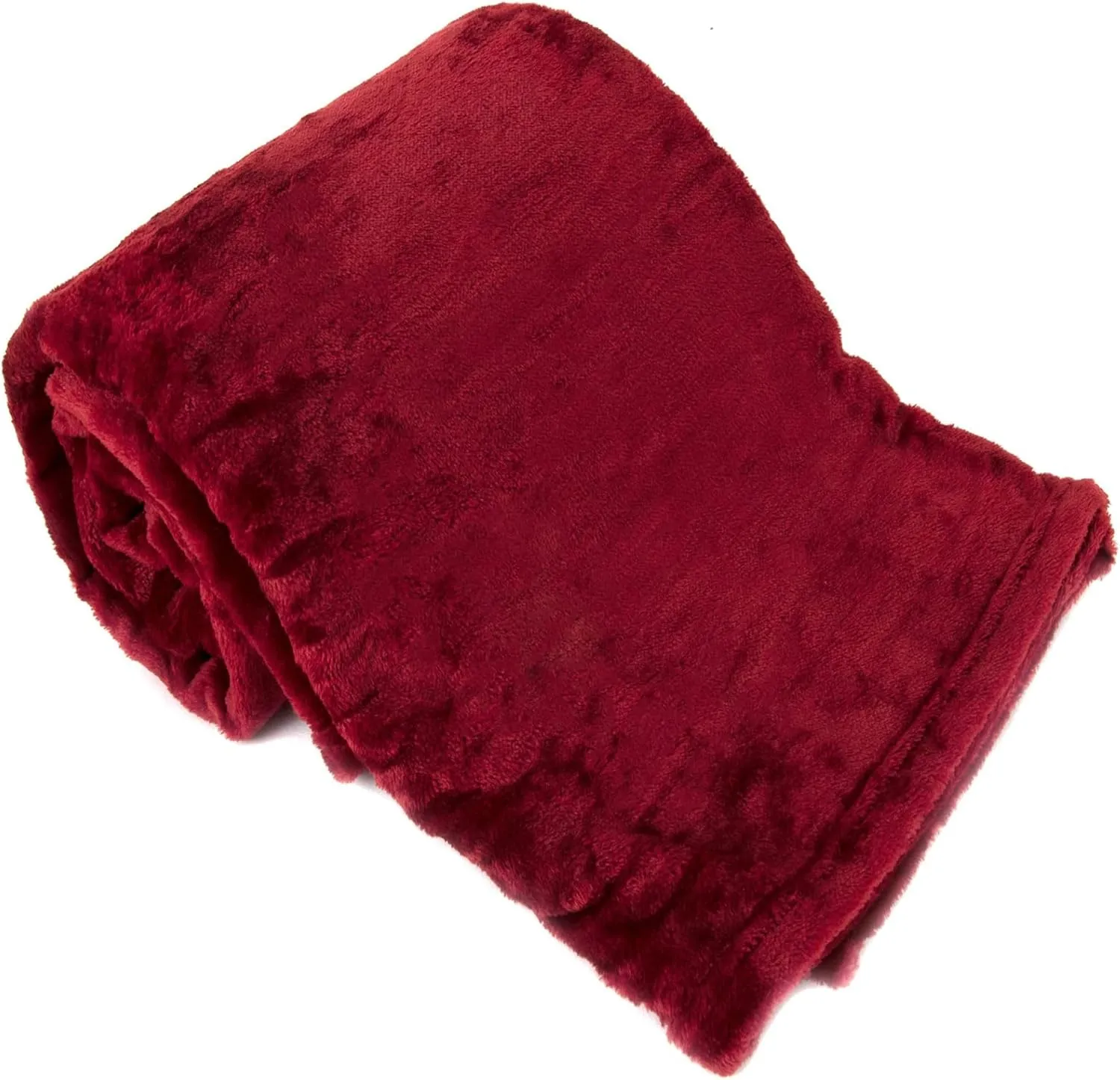 Polar Fleece Throw Blanket for Couch, Twin Bed, Chair, Kids, Adults, Pets 50x60 Soft Cozy Reversible Throw Blanket (Brick Red)