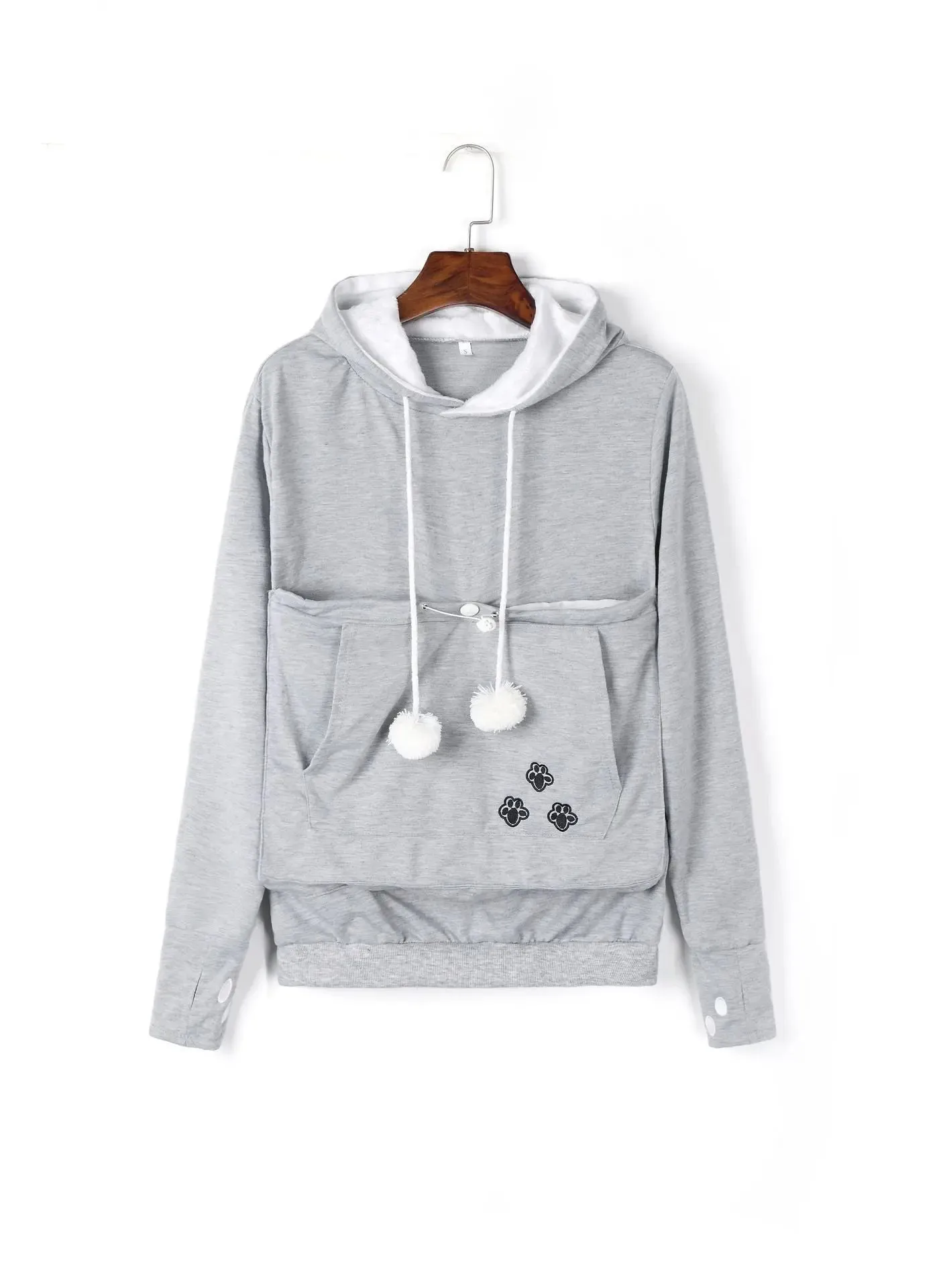 pullover sweatshirts Cute Hoodies Pullover Sweatshirts With Pet Pocket For Cat Clothes Winter Women