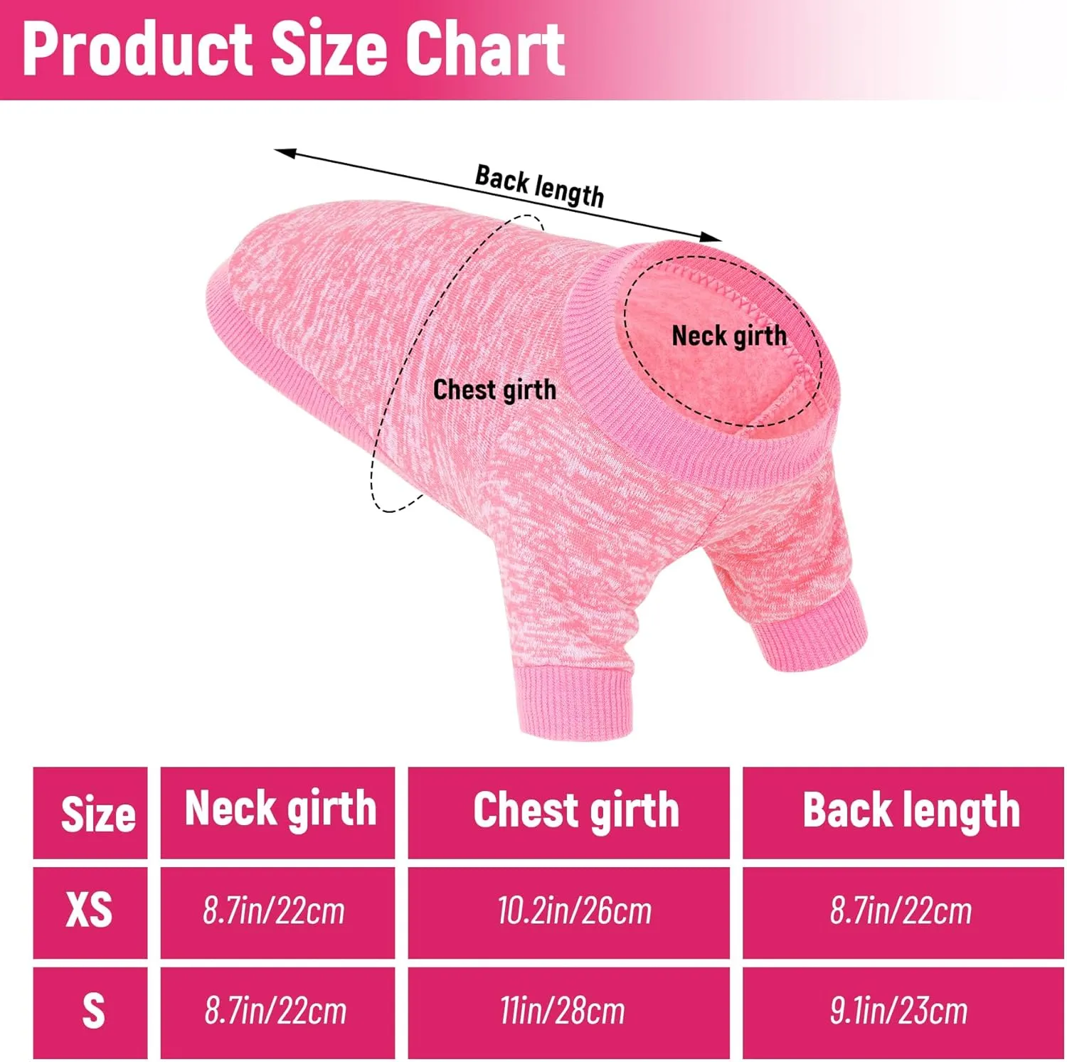 Rbenxia 3-Piece Dog Sweaters: Warm Doggie Sweatshirts & Cat Pets Outfits - Small Puppy & Cat Sizes - Winter